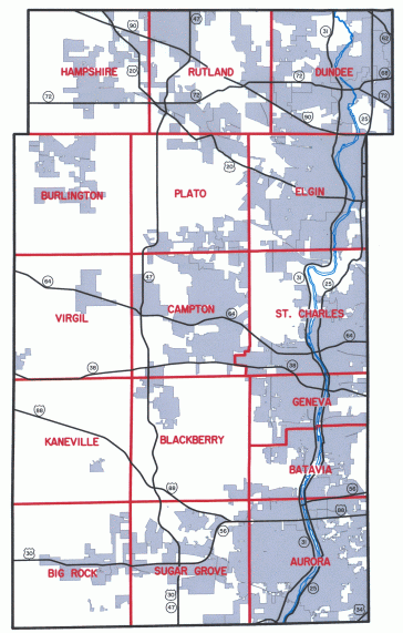 Kane County Townships