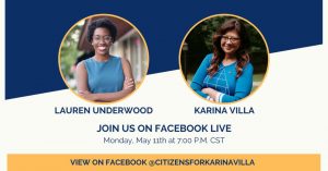 Lauren Underwood & Karina Villa Facebook Live Discussion @ Facebook