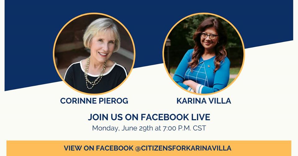 Karina Villa & Corinne Pierog Facebook Live @ Zoom via Facebook live