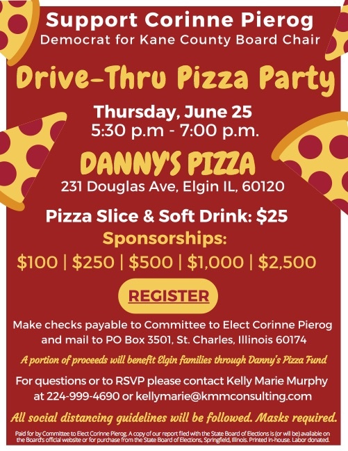 Pierog Drive-Thru Pizza Party @ Danny's Pizza