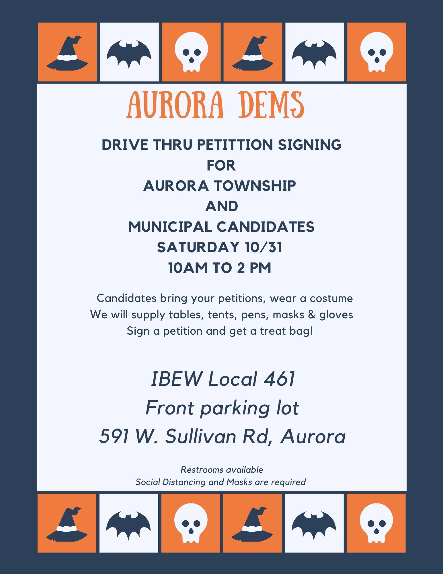 Aurora Drive Thru Petition Signing @ IBEW Local 461