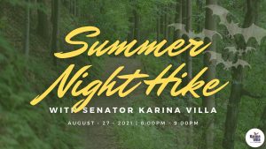 Summer Night Hike with Sen. Karina Villa @ Dick Young Forest Preserve