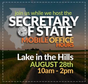 Secretary of State Mobile DMV: Hosted by Representative Suzanne Ness and Village of Lake in the Hills @ Lake in the Hills Village Hall