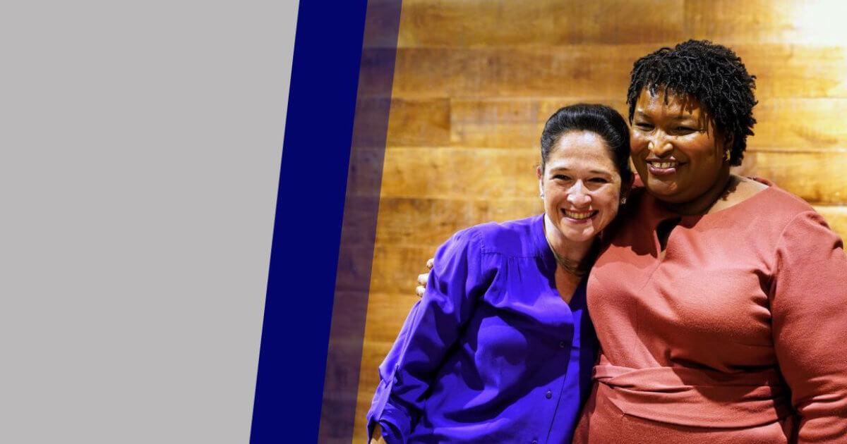 Susana Mendoza with Stacey Abrams