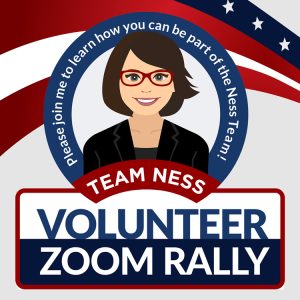 Suzanne Ness Volunteer Zoom Rally @ Zoom