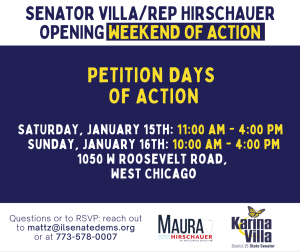 Senator Villa - Opening Petition Weekend of Action with Rep. Hirschauer