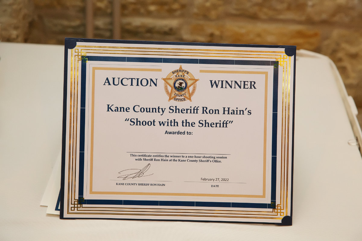 Silent Auction Items at the Kane County Democrats Truman Dinner 2022