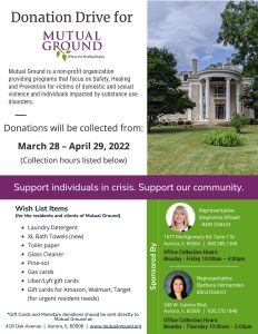 Mutual Ground Donation Drive @ Various Locations