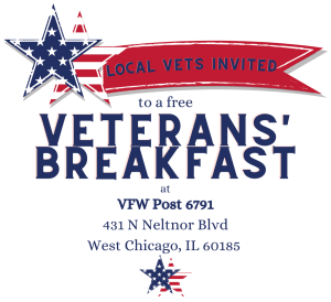 Free Veterans' Breakfast with Rep Hirschauer @ VFW Post 6791