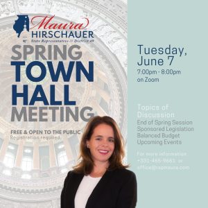 Rep Hirschauer Spring Town Hall Meeting @ Zoom