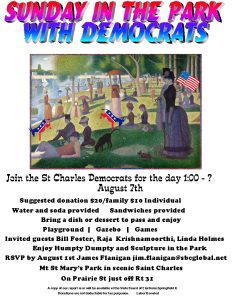 St. Charles Democrats Picnic @ Mt. St. Mary's Park