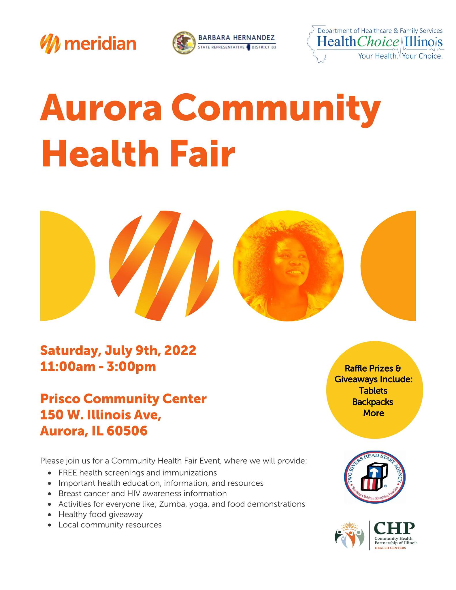 Aurora Community Health Fair Flyer