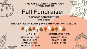 Get Out the Vote Fall Fundraiser in Elgin @ The Centre of Elgin