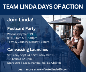 Linda Robertson Postcard Party @ Elburn Library