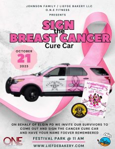 Sign the Breast Cancer Cure Car @ Festival Park