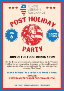 Illinois Veterans for Change Post Holiday Party 2024 @ Vern's Tavern