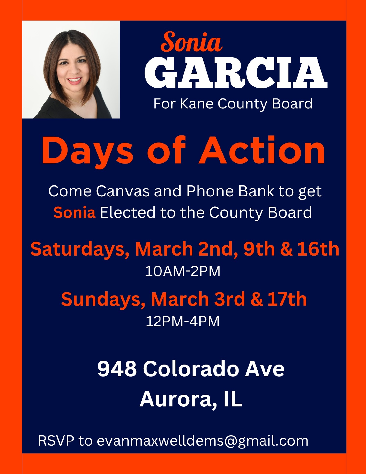 sonia garcia for kane county board