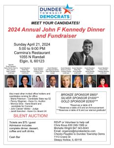 2024 Annual John F Kennedy Dinner and Fundraiser @ Carmina’s Restaurant