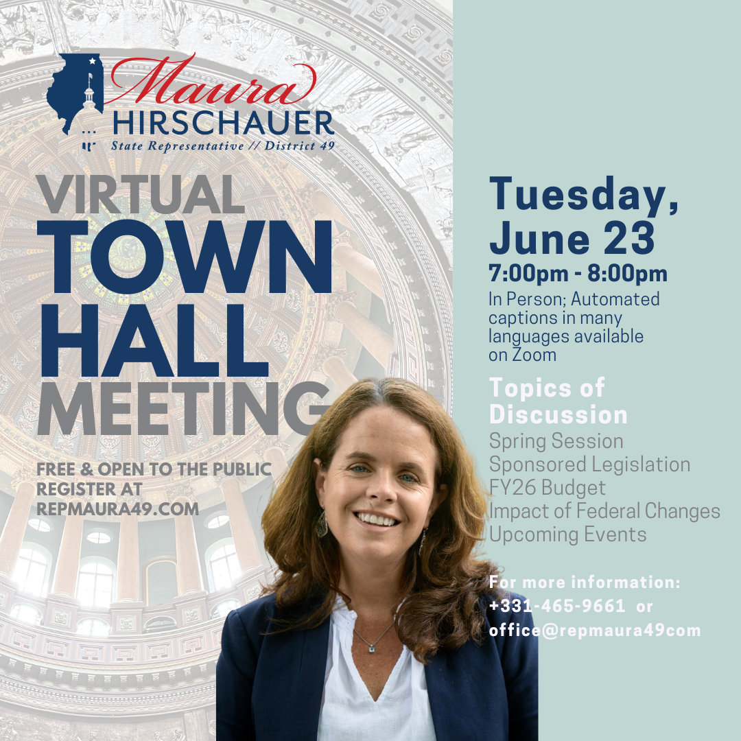 maura hirschauer town hall flyer