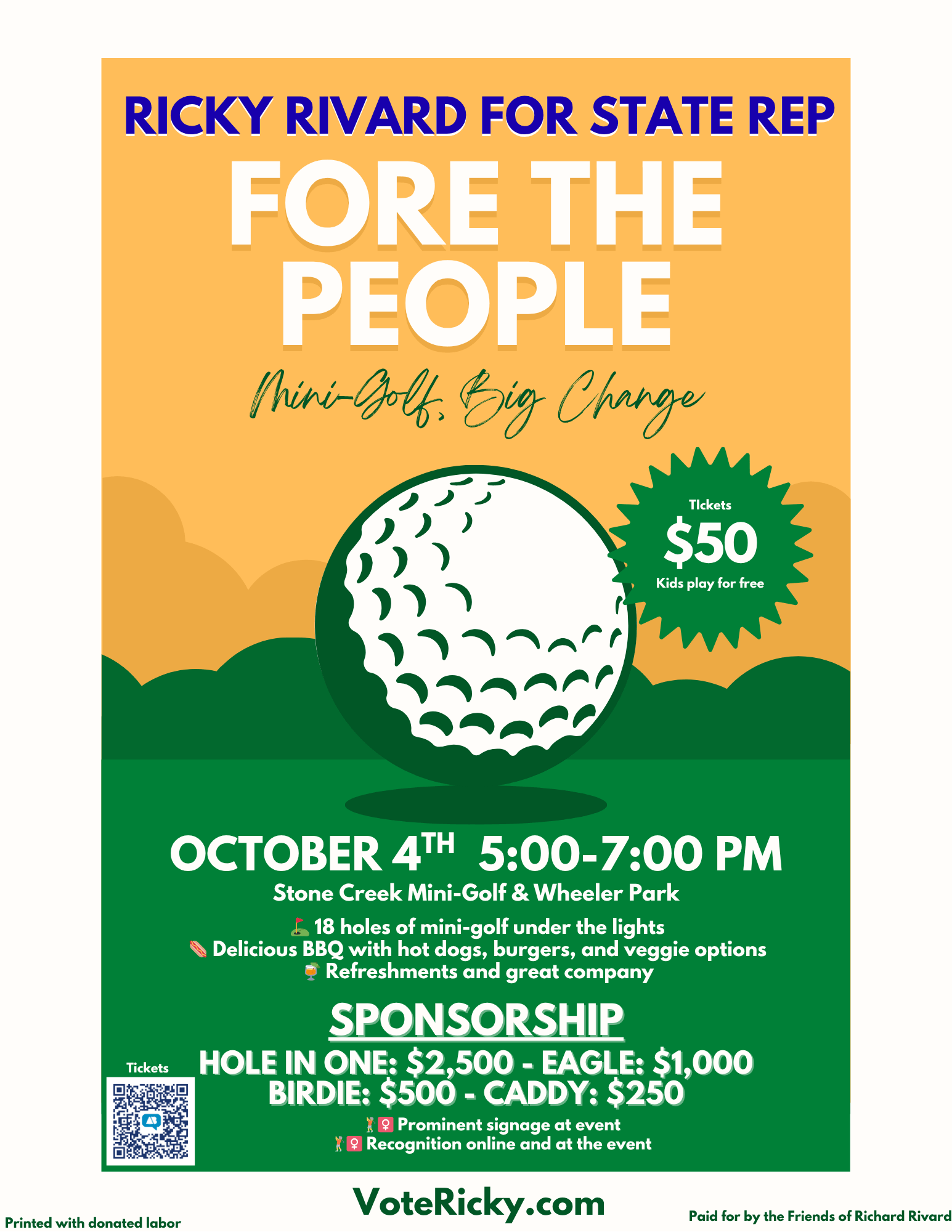 Ricky Rivard Golf Fundraiser