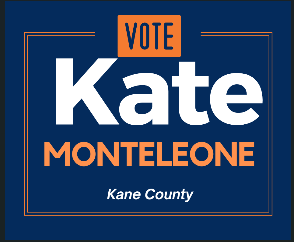 kate monteleone campaign sign
