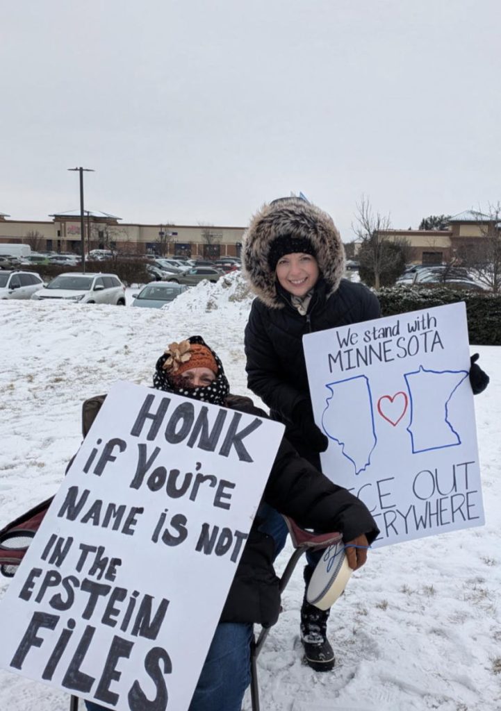january 2026 ice protest south elgin 18