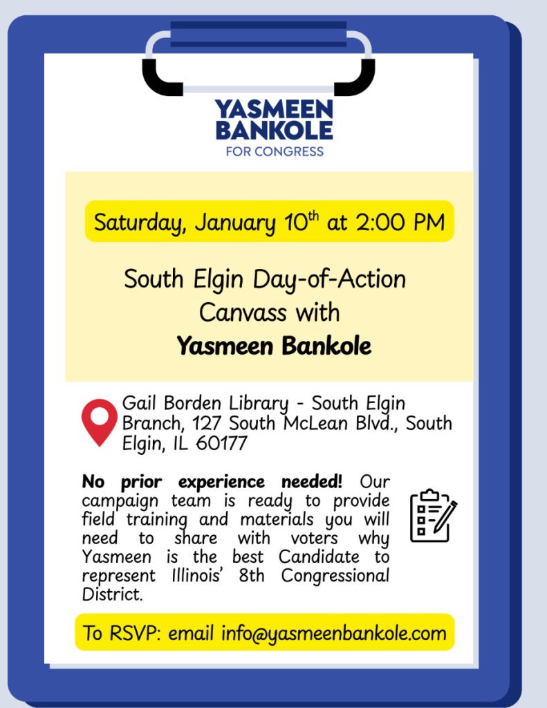 south elgin day of action for yasmeen bankole 1 10 26