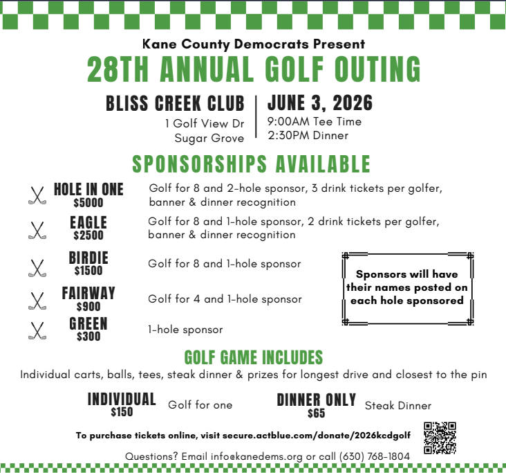 kane dems golf outing 2026
