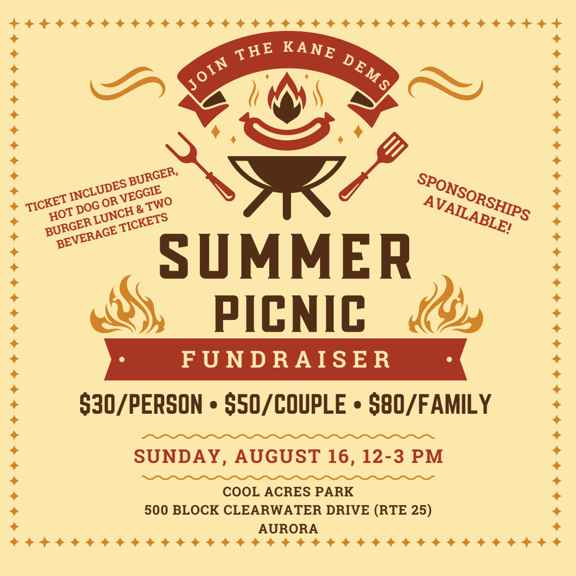 kane dems summer picnic 2026