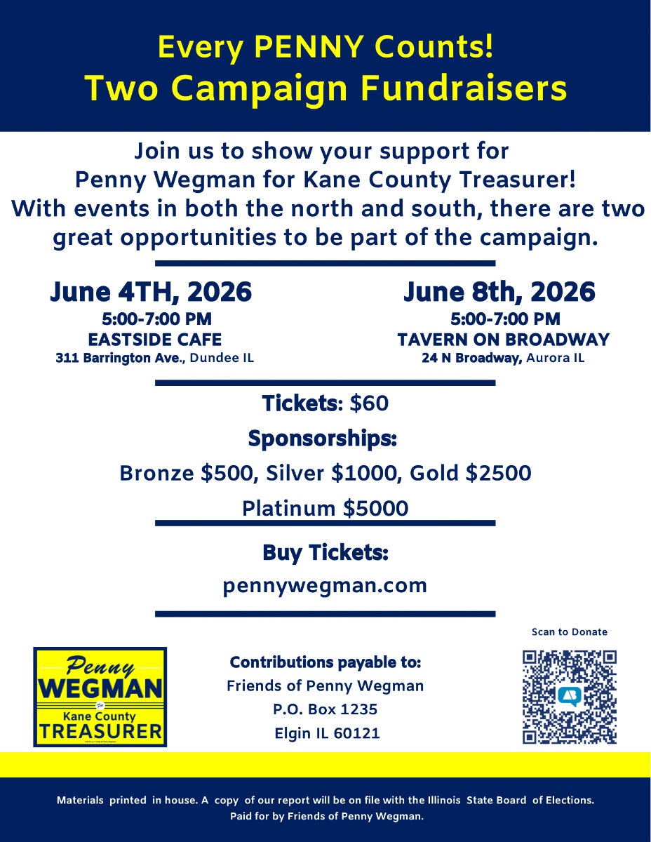 penny wegman treasurer fundraisers 2026