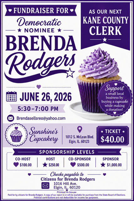 brenda rodgers fundraiser 2026