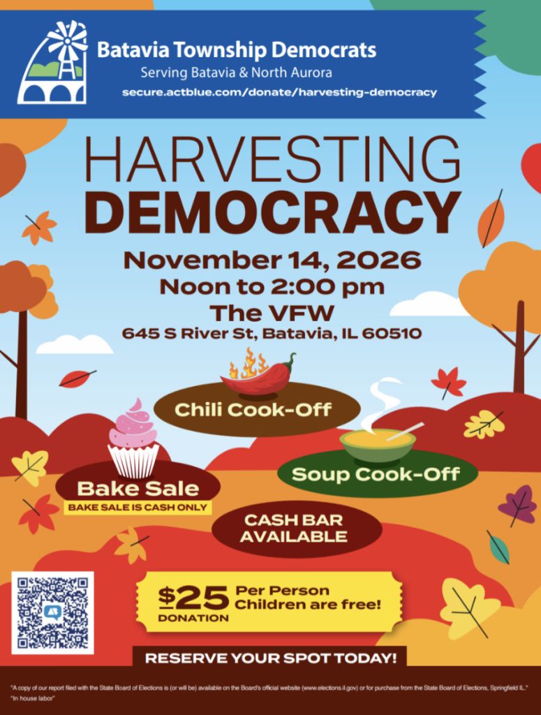 harvesting democracy batavia township democrats 2026