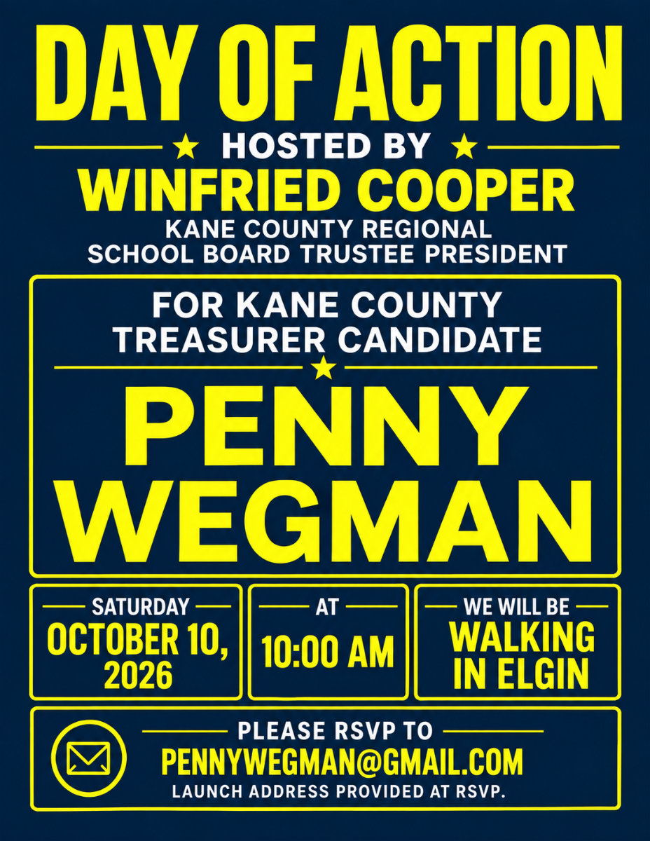 penny wegman day of action candidate flyer